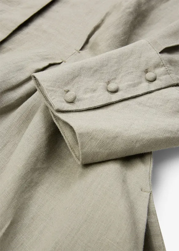 Abito chemisier in puro lino, bonprix