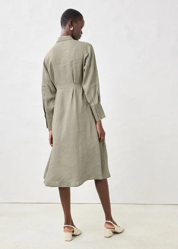 Abito chemisier in puro lino, bonprix