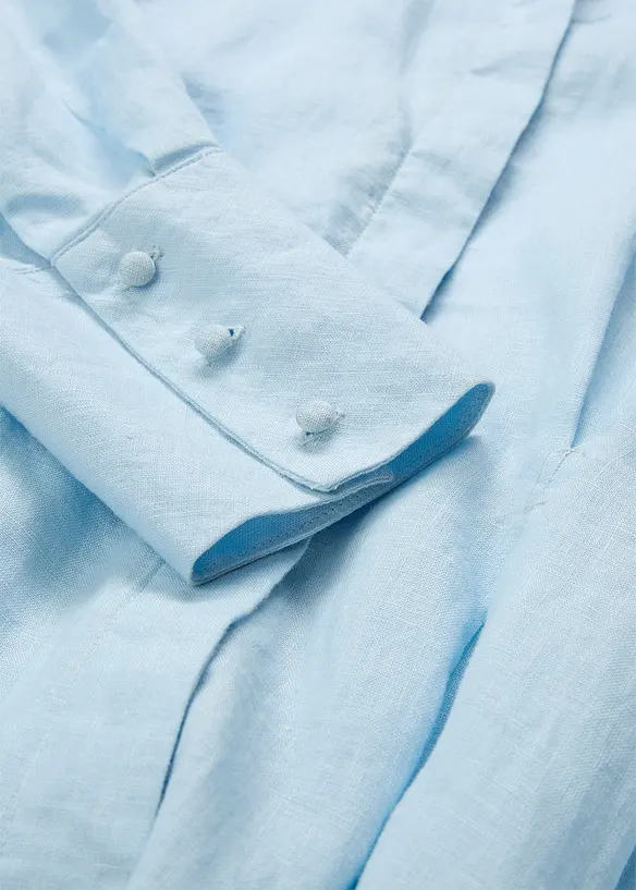 Abito chemisier in puro lino, bonprix