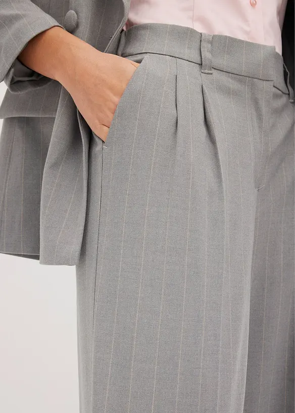 Pantaloni gessati a palazzo, bonprix