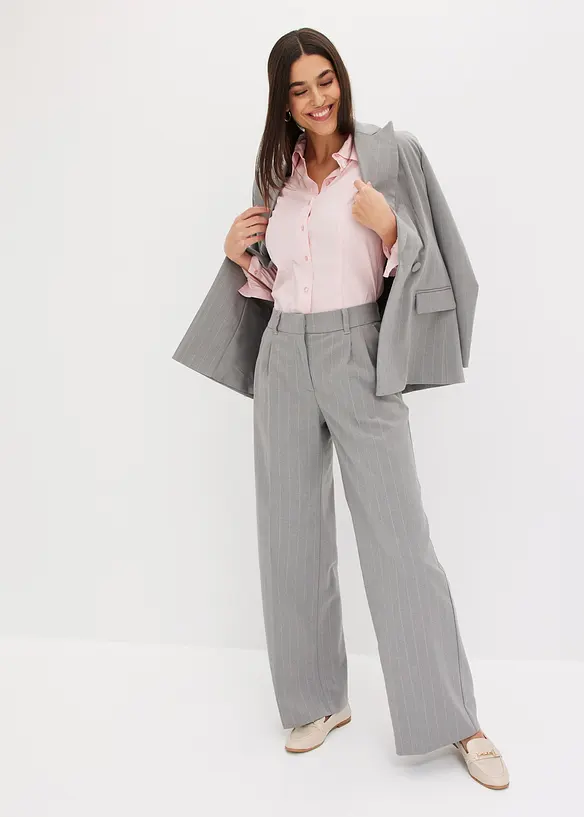 Pantaloni gessati a palazzo, bonprix