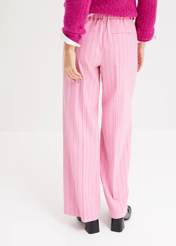 Pantaloni gessati a palazzo, bonprix