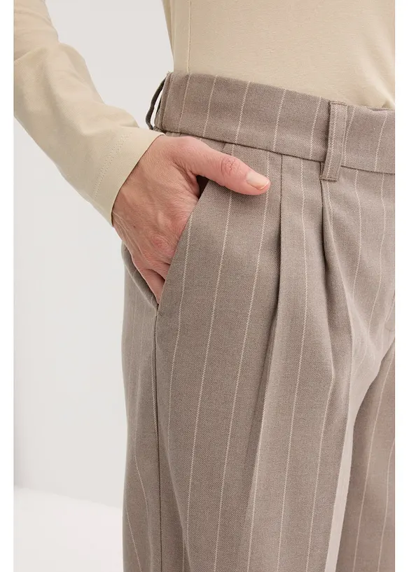 Pantaloni gessati a palazzo, bonprix