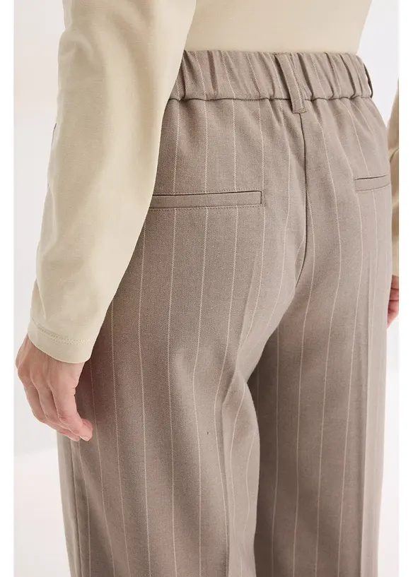 Pantaloni gessati a palazzo, bonprix