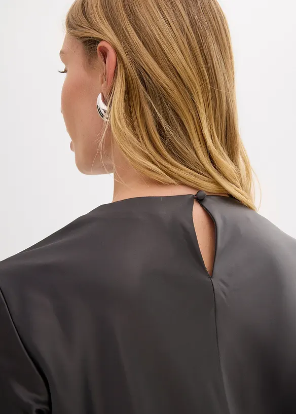 Abito midi in satin lucido, bonprix