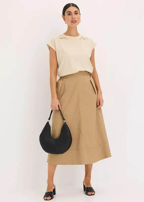 Maglia con dettagli in pizzo, bonprix