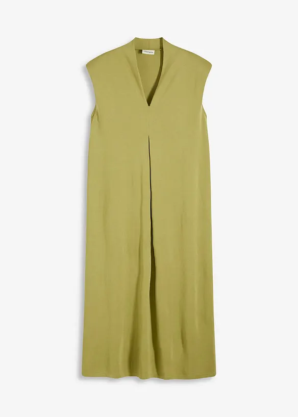 Abito di jersey in piquet di viscosa con spalline imbottite, bonprix