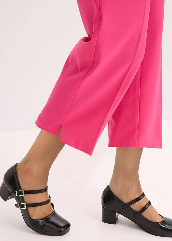 Pantaloni 3/4 a matita con spacco, bonprix