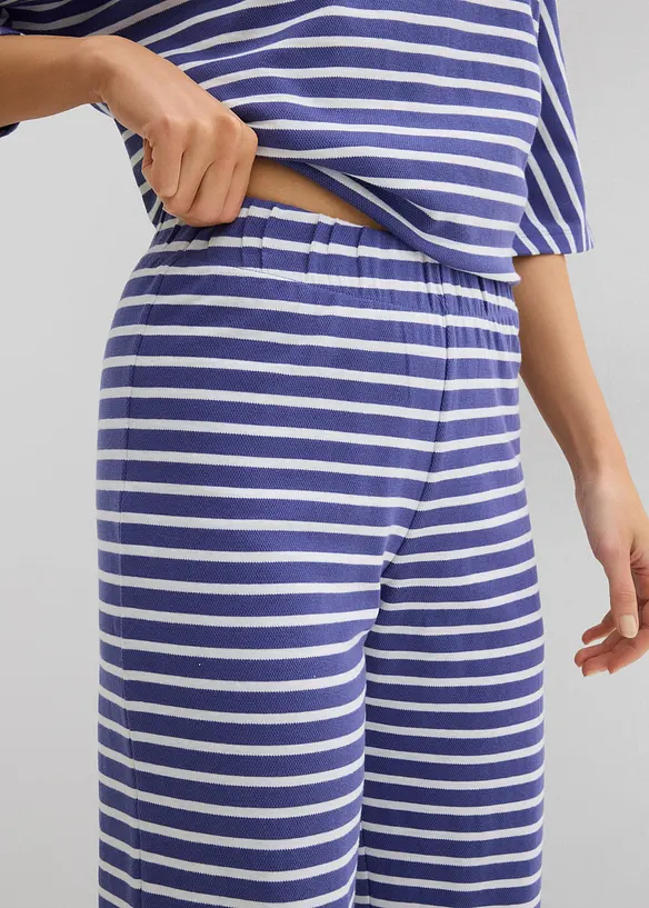 Pantaloni in jersey di cotone operato, bonprix