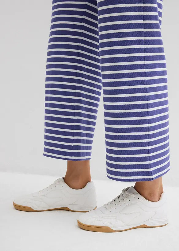 Pantaloni in jersey di cotone operato, bonprix