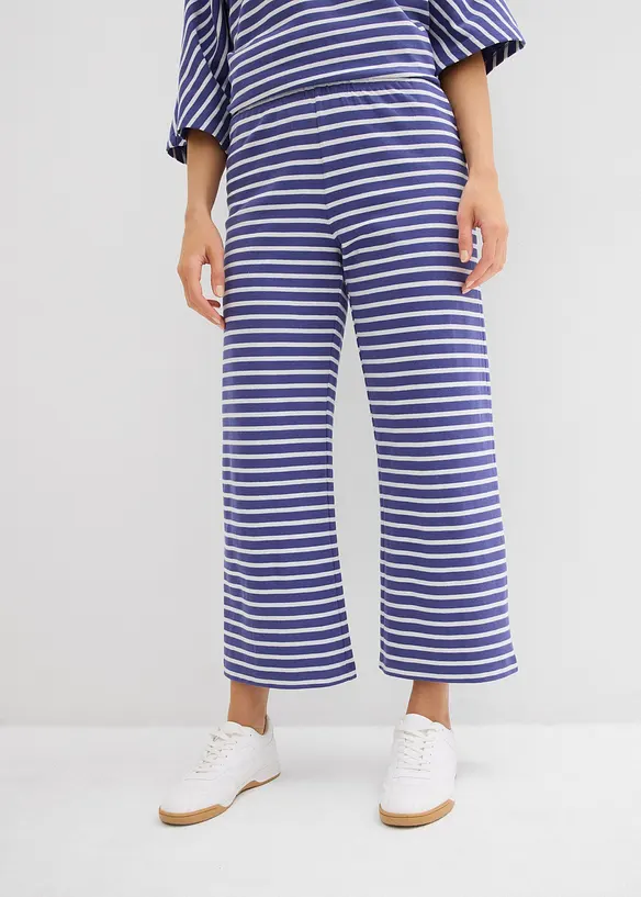 Pantaloni in jersey di cotone operato, bonprix