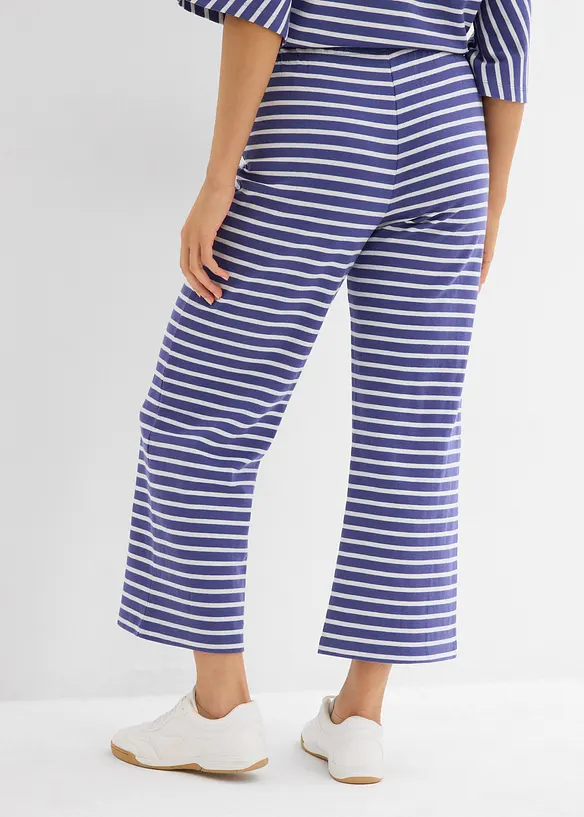 Pantaloni in jersey di cotone operato, bonprix