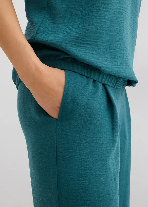 Blusa oversize con fondo elastico, bonprix