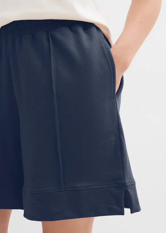 Shorts in felpa di misto cotone, bonprix