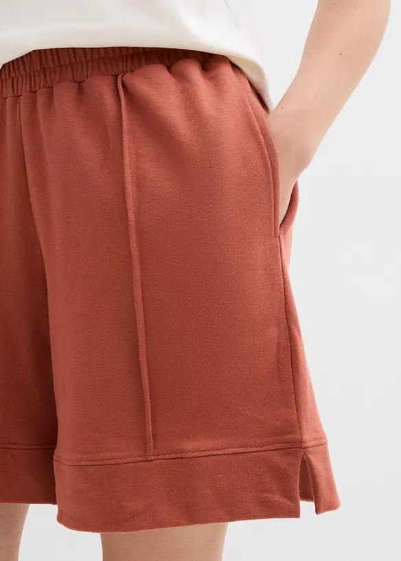 Shorts in felpa di misto cotone, bonprix