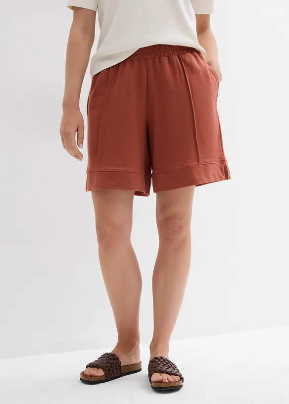 Shorts in felpa di misto cotone, bonprix