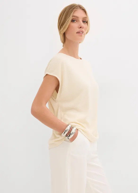 Maxi maglia in simil maglia, bonprix