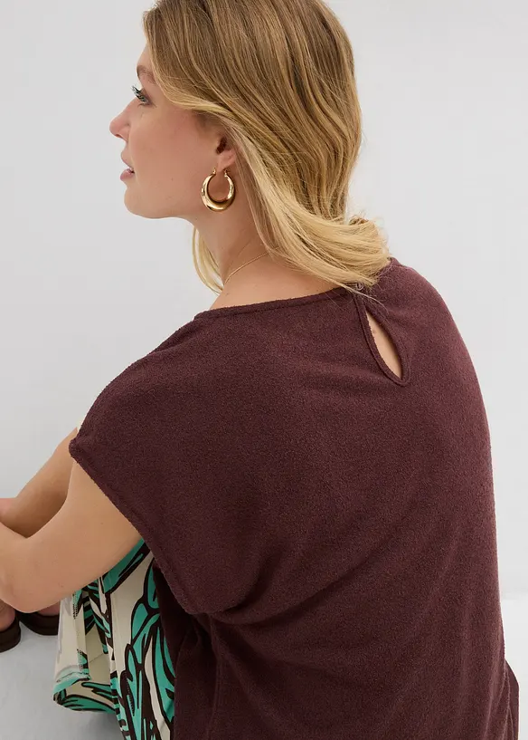 Maxi maglia in simil maglia, bonprix