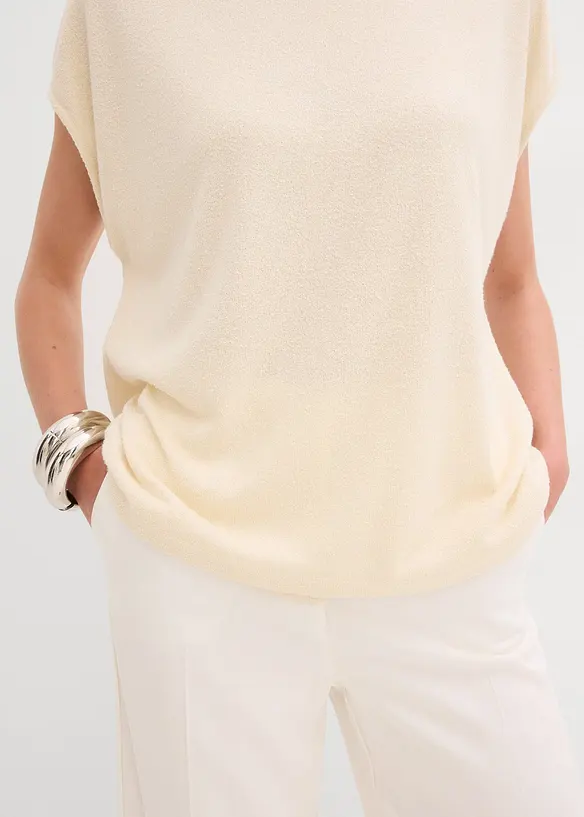 Maxi maglia in simil maglia, bonprix