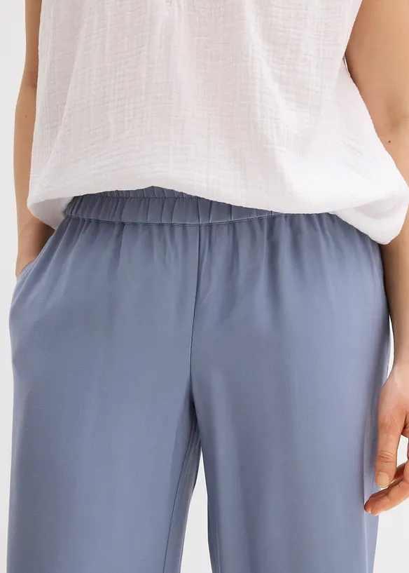 Pantaloni culotte in misto viscosa morbido, bonprix