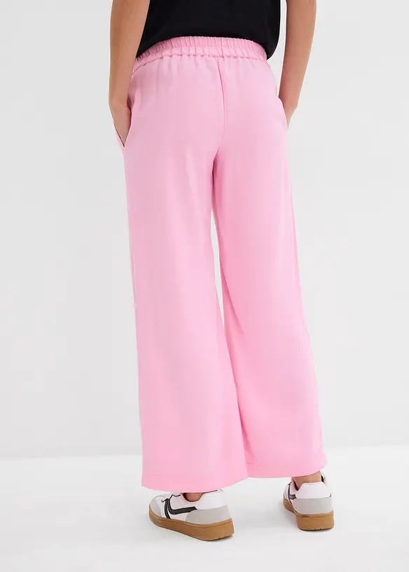 Pantaloni culotte in misto viscosa morbido, bonprix