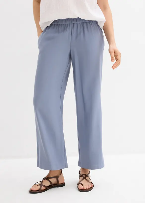 Pantaloni culotte in misto viscosa morbido, bonprix