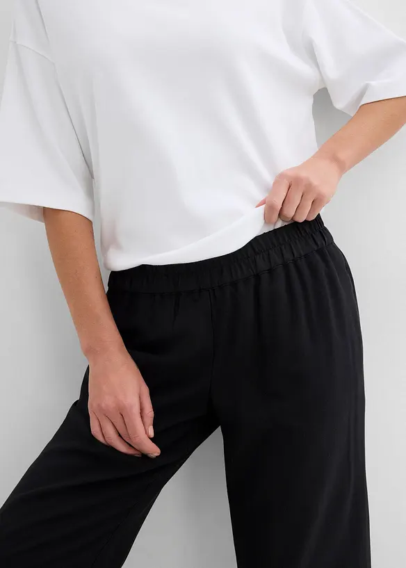 Pantaloni culotte in misto viscosa morbido, bonprix