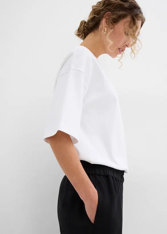 Pantaloni culotte in misto viscosa morbido, bonprix