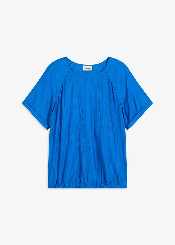 Blusa a maniche corte in misto viscosa morbido, bonprix
