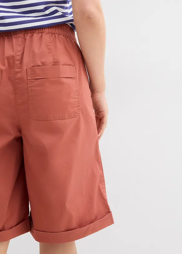 Bermuda in misto cotone paper touch, bonprix