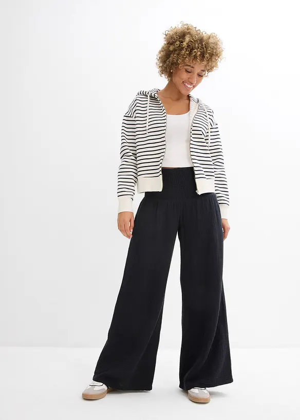 Pantaloni a palazzo in mussola, bonprix