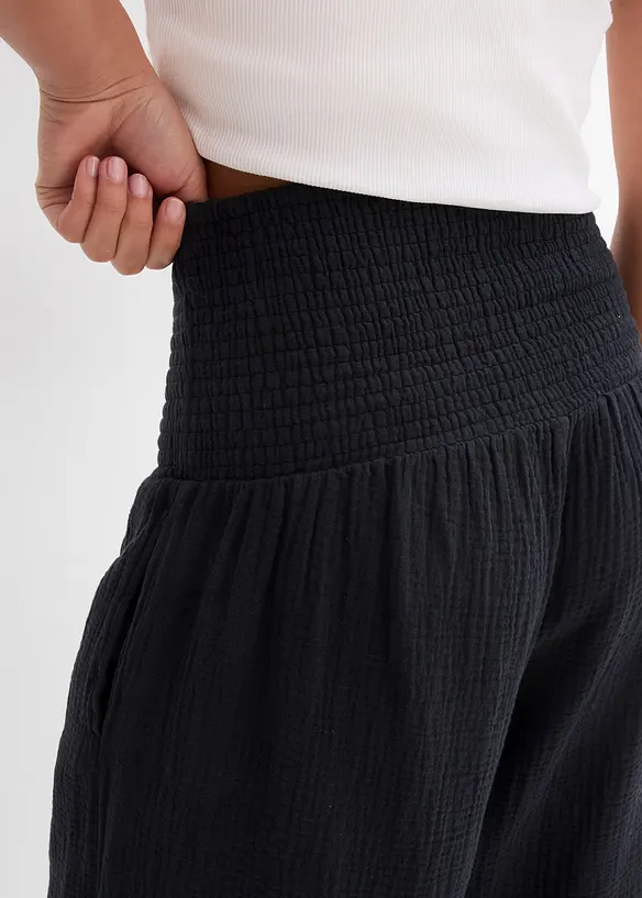 Pantaloni a palazzo in mussola, bonprix