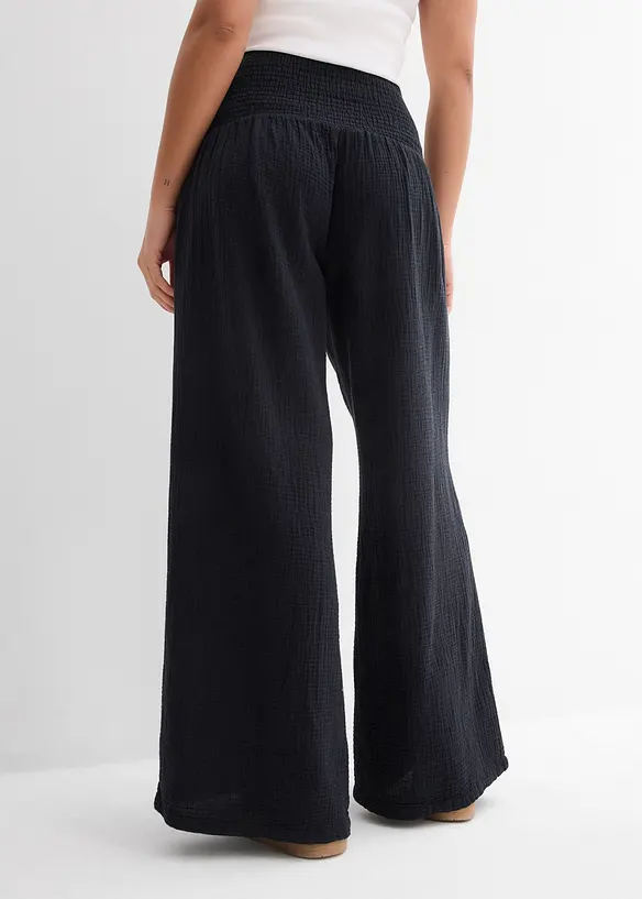 Pantaloni a palazzo in mussola, bonprix