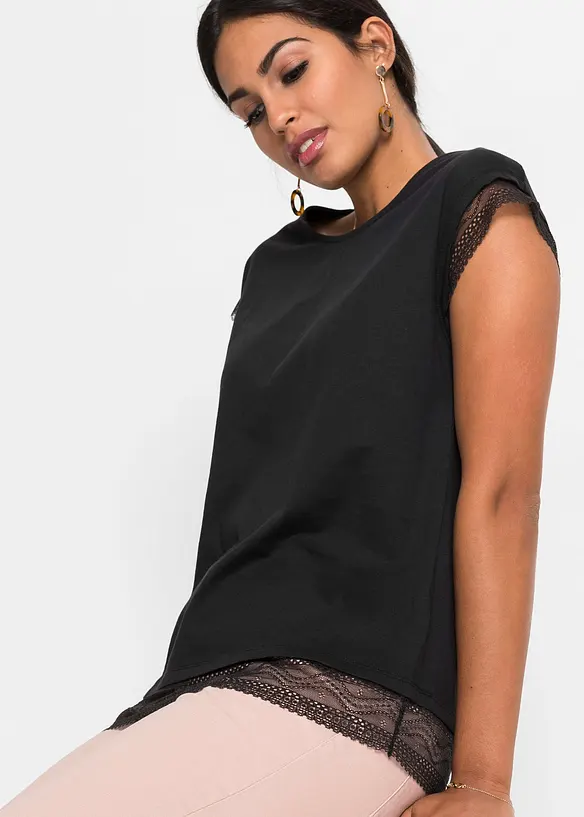 Maglia boxy in cotone, bonprix