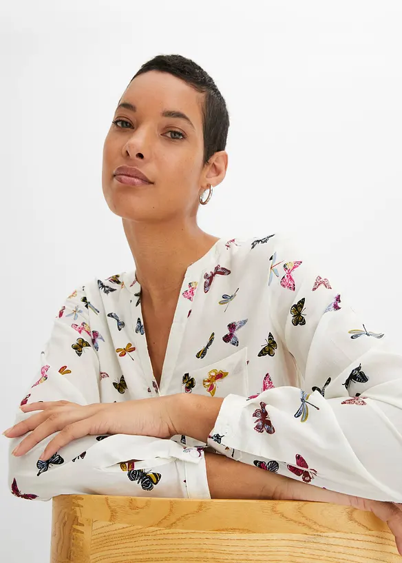 Blusa in viscosa fluente, bonprix