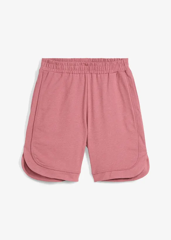 Shorts ampi in felpa di misto cotone, bonprix