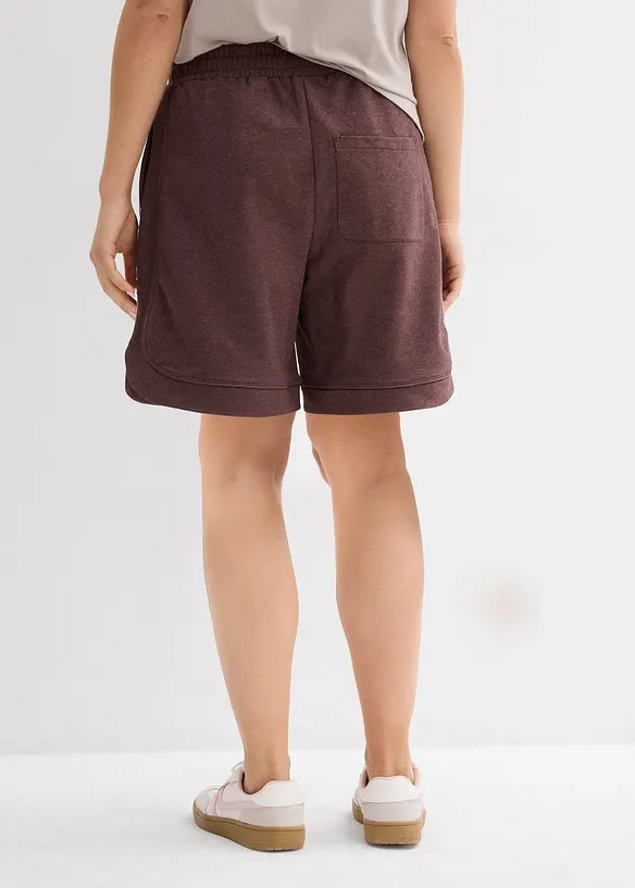Shorts ampi in felpa di misto cotone, bonprix