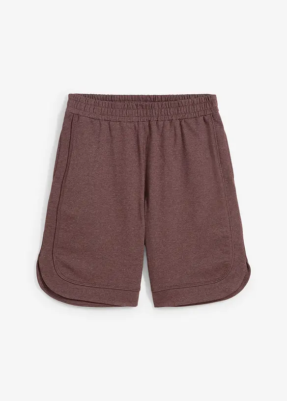 Shorts ampi in felpa di misto cotone, bonprix