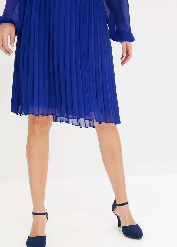 Miniabito plissettato in fine chiffon, bonprix