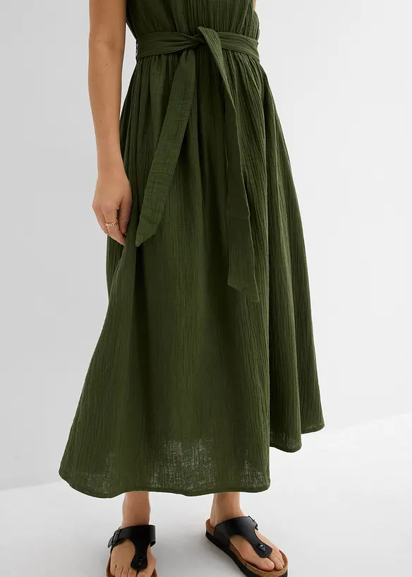 Abito midi in puro cotone, bonprix