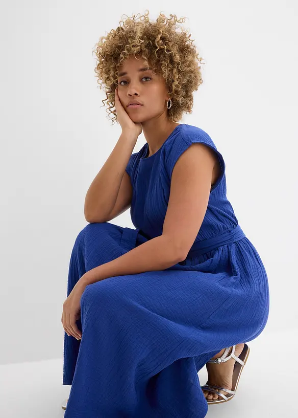 Abito midi in puro cotone, bonprix