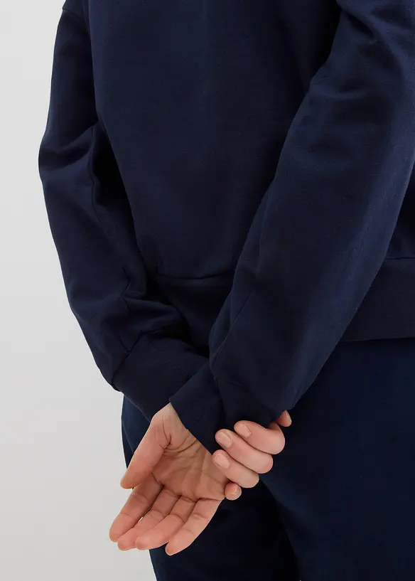 Felpa oversize con ricamo, bonprix