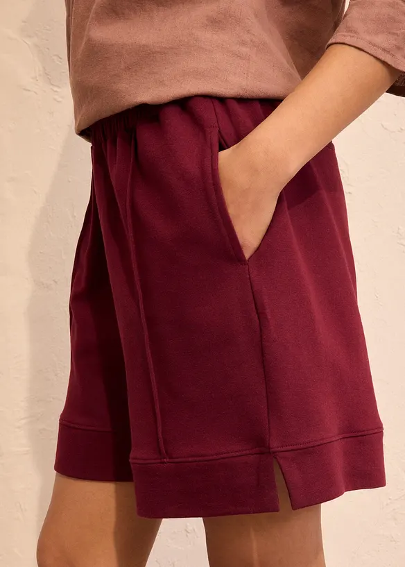Shorts in felpa di misto cotone, bonprix