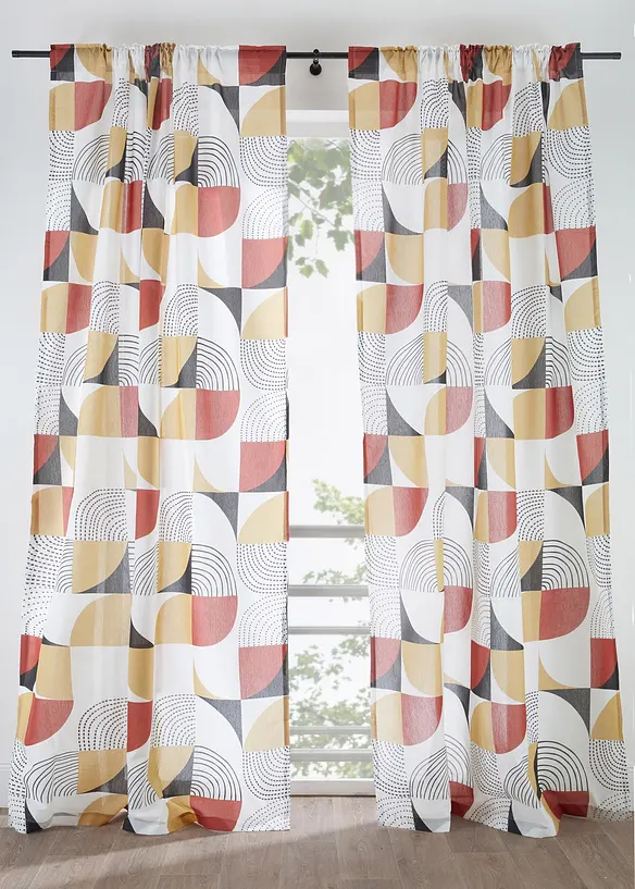 Tenda semitrasparente in poliestere riciclato (pacco da 1), bonprix