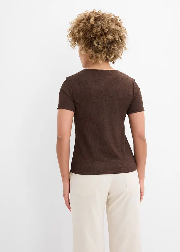 Maglia operata con bottoni, bonprix