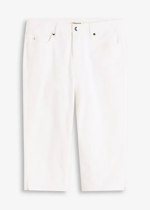 Pantaloni capri con vita comoda, bonprix