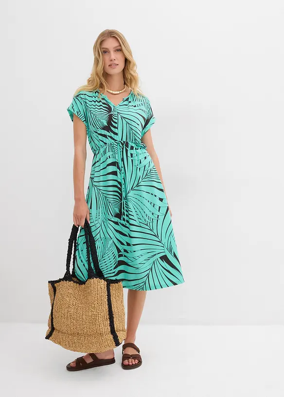 Abito in jersey di misto viscosa fluente, bonprix