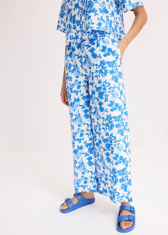 Pantaloni culotte in misto viscosa fluido, bonprix