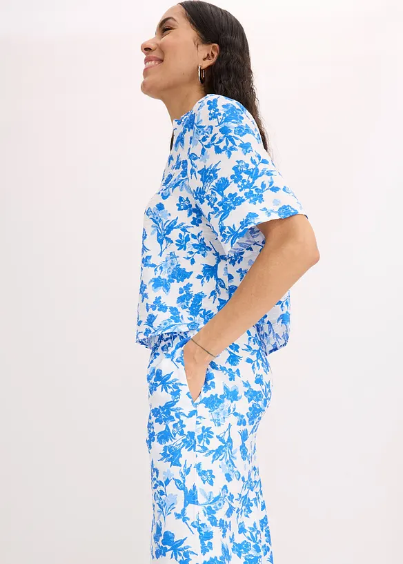 Pantaloni culotte in misto viscosa fluido, bonprix