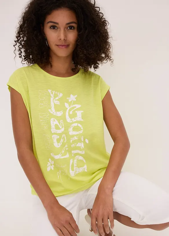 Maglia lunga in puro cotone biologico, bonprix